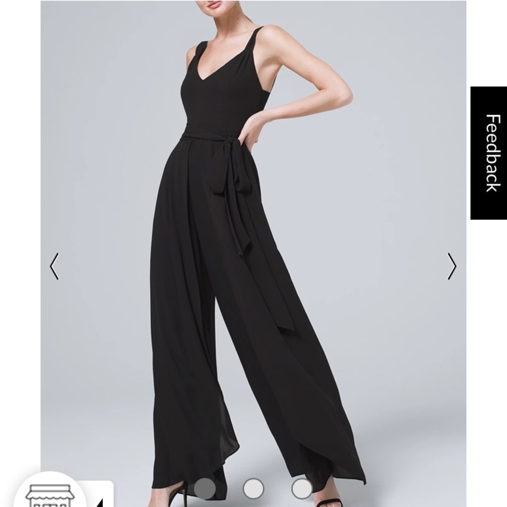 White House Black Market Slit Detail Wide Leg